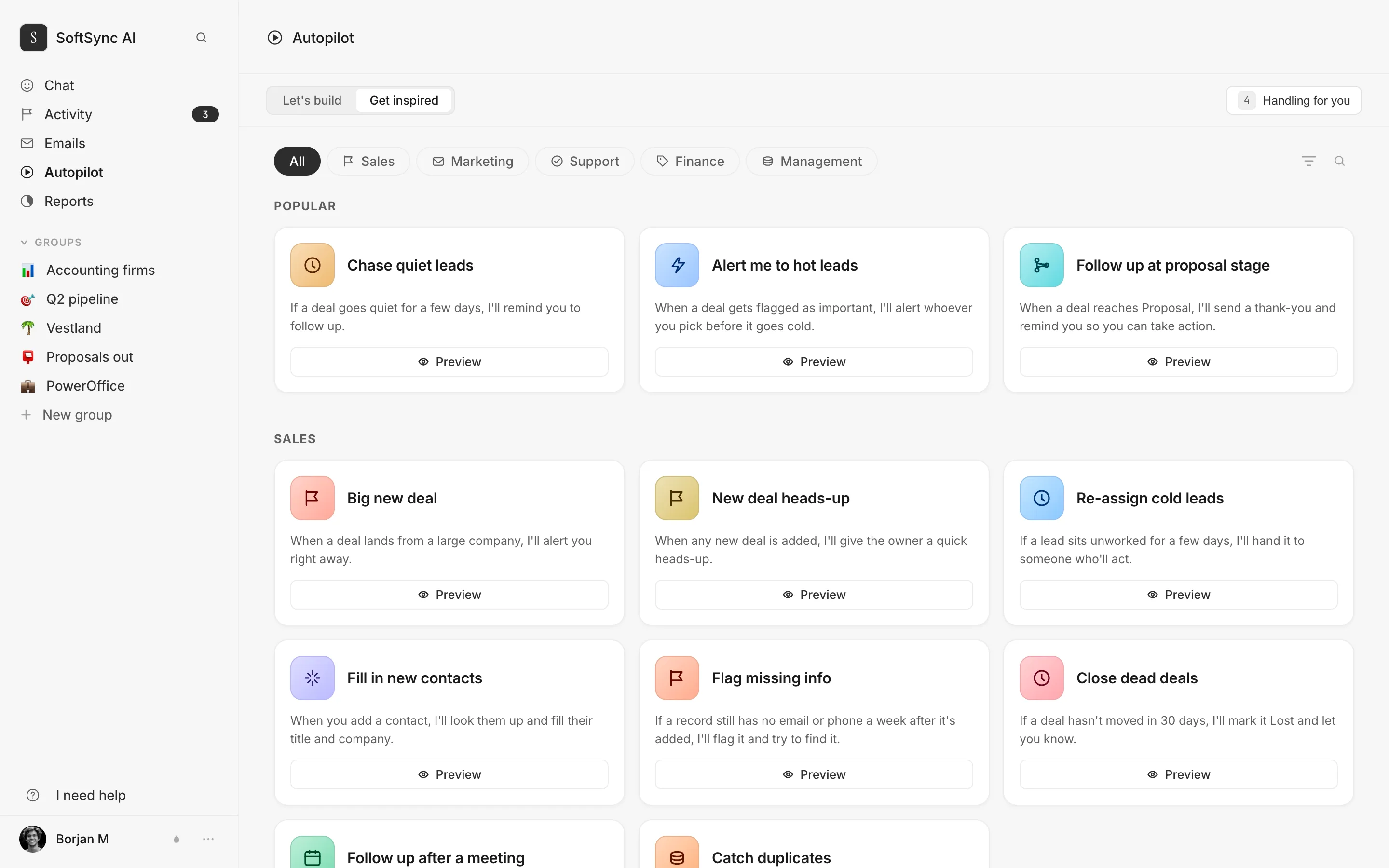 A library of ready-made Autopilot recipes in SoftSync